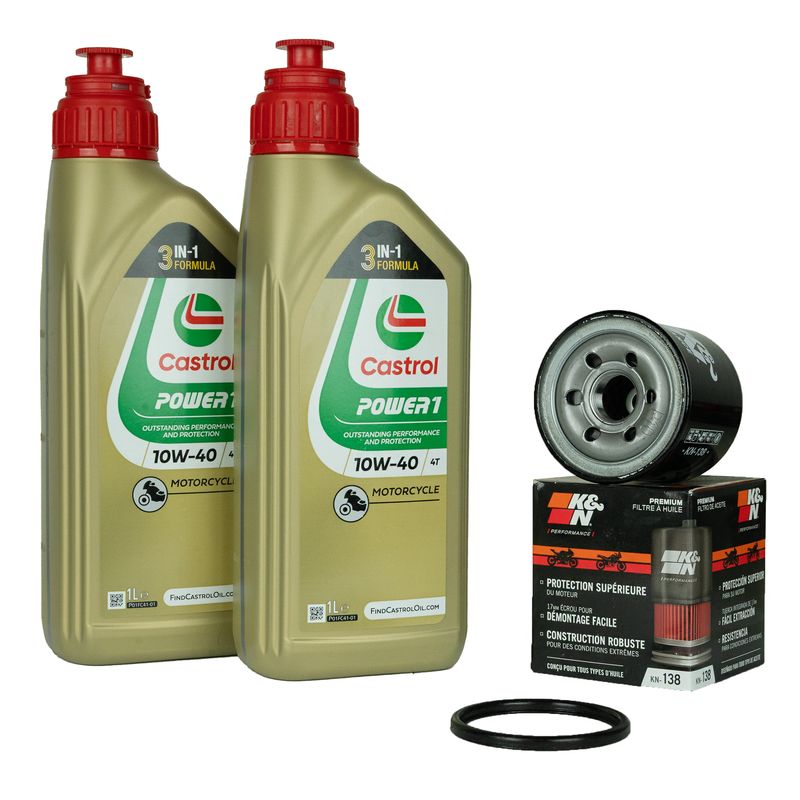 Castrol Power 1 10W40 2x 1L + KN138