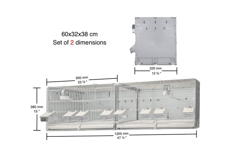 MLF 120cm  breeding cages, complete with all the essential accessories