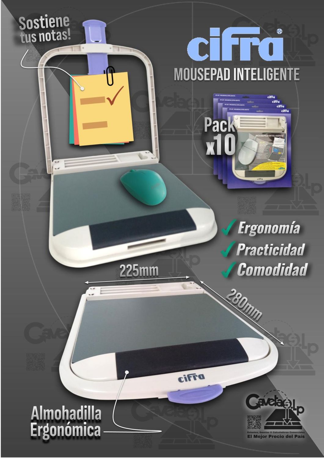 Mouse Pad Inteligente Cifra