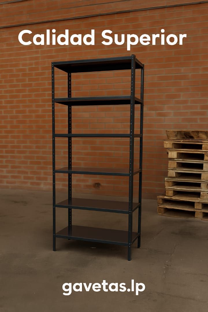 Módulo 6 estantes 90 x 42 x 200 cm 390 kg Módulo 6 estantes 90 x 42 x 200 cm 390 kg