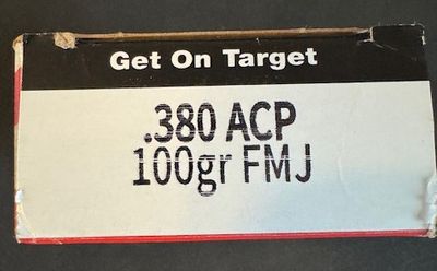 .380 ACP 100grain FMJ