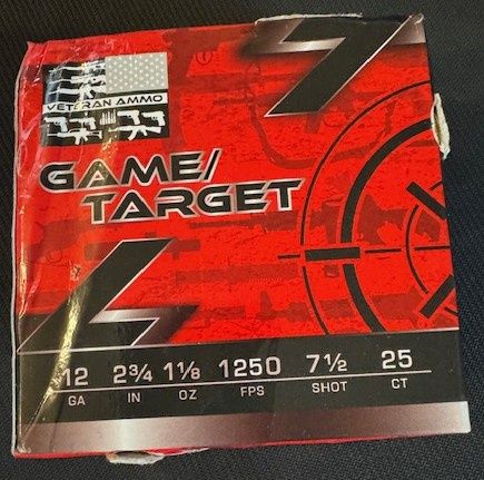 12 Gauge 7 1//2 shot