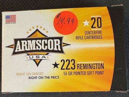 223 Remington 55 grain soft point
