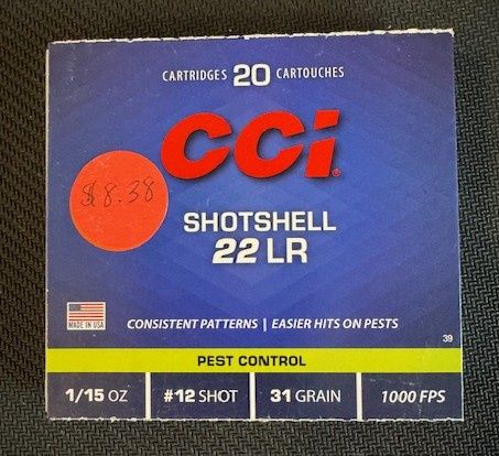 CCI SHotshell 22LR