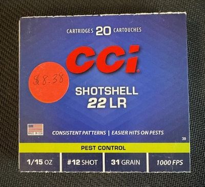 CCI SHotshell 22LR