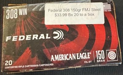 308 WIN FMJ 150 grain