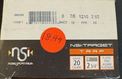 20 Gauge 2 3/4 25 Shotshells