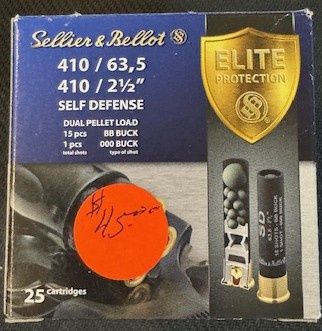 410 Self Defense BB &amp; 000 Buck