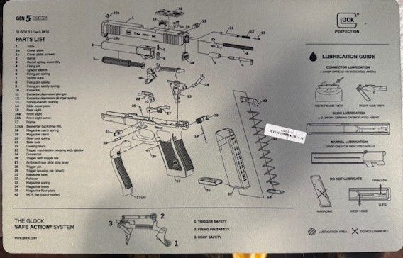 Glock Gunsmiths Bench Mat