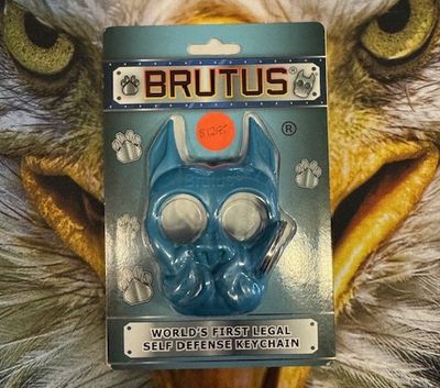 Brutus Self Defense Keychain Blue