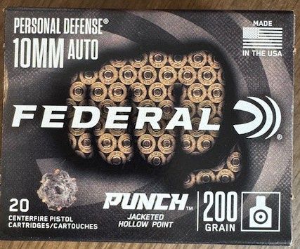 Federal Personal Defense 10mm Auto 200 grain 20 rounds