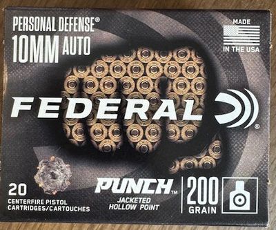 Federal Personal Defense 10mm Auto 200 grain 20 rounds