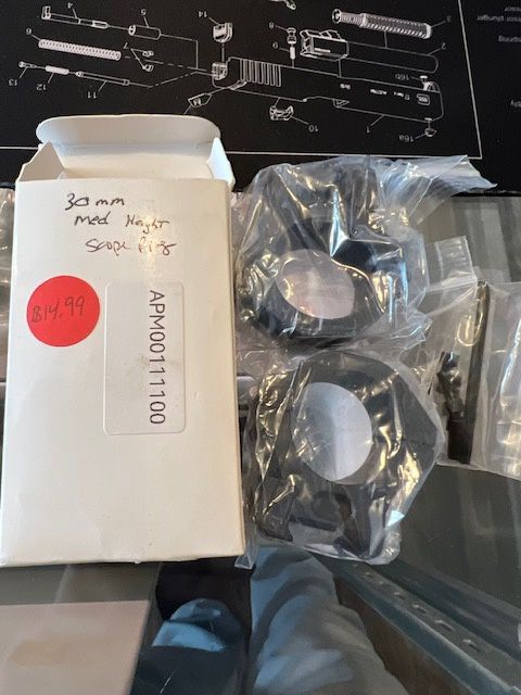 CVLife 30mm Medium Height Rifle scope rings