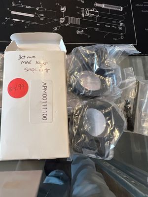 CVLife 30mm Medium Height Rifle scope rings