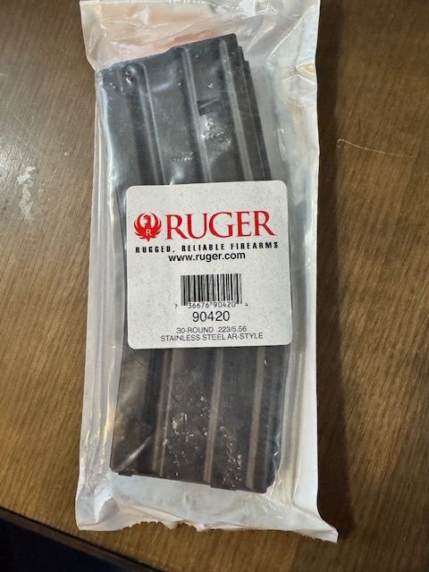 Ruger 30 Rounds AR15 .223 Mag