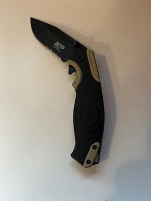 S&amp;W MP Blk Rubber w/brown Alum
