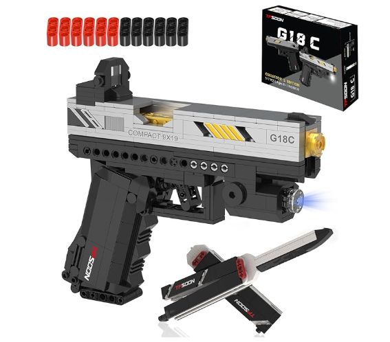 Sosuy G18 Butterfly Knife Building Block Gun Sets,