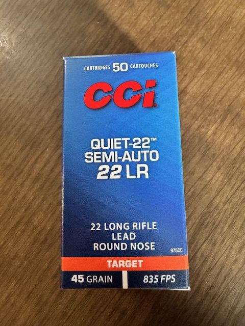 CCI Quiet 22lr target