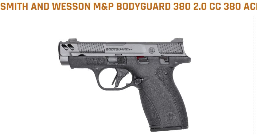 Smith &amp; Wesson M&amp;P Bodyguard 380 2.0 ACP