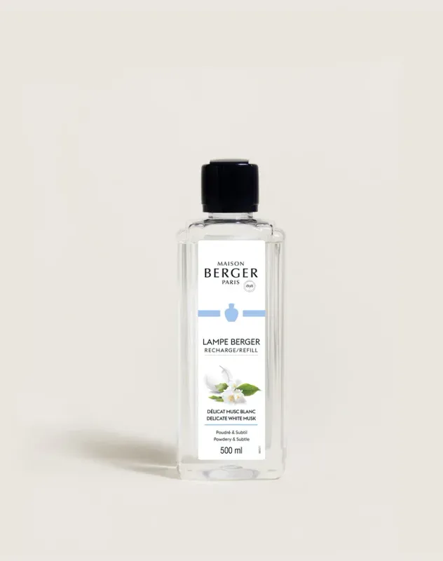 Recarga lámpara Berger Délicat Musc Blanc 500ml.