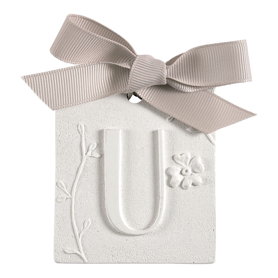 DECOR PERFUMADA LETRA U FLEUR DE COTON