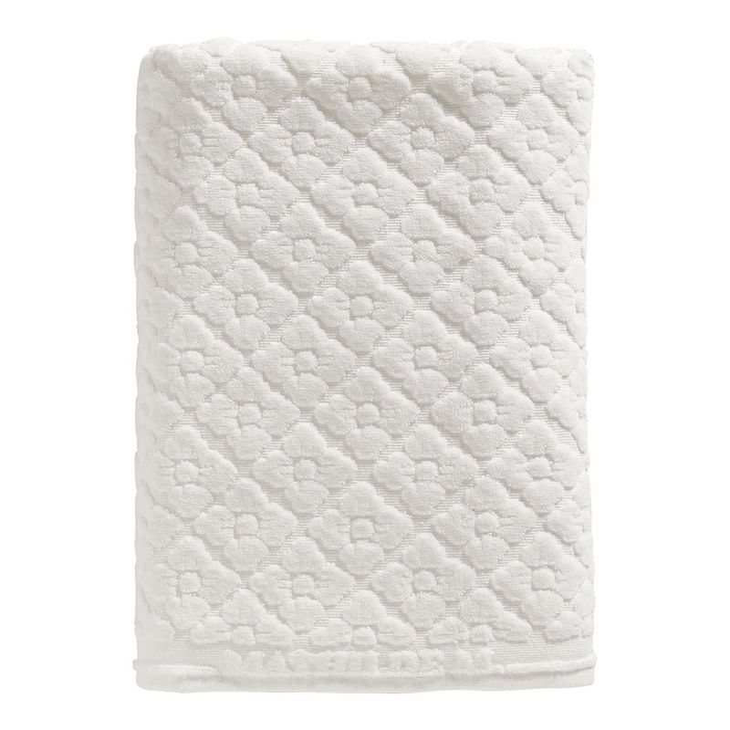 Mathilde M. Toalla Ducha DOUCEUR FLORALE BLANCA 70X140