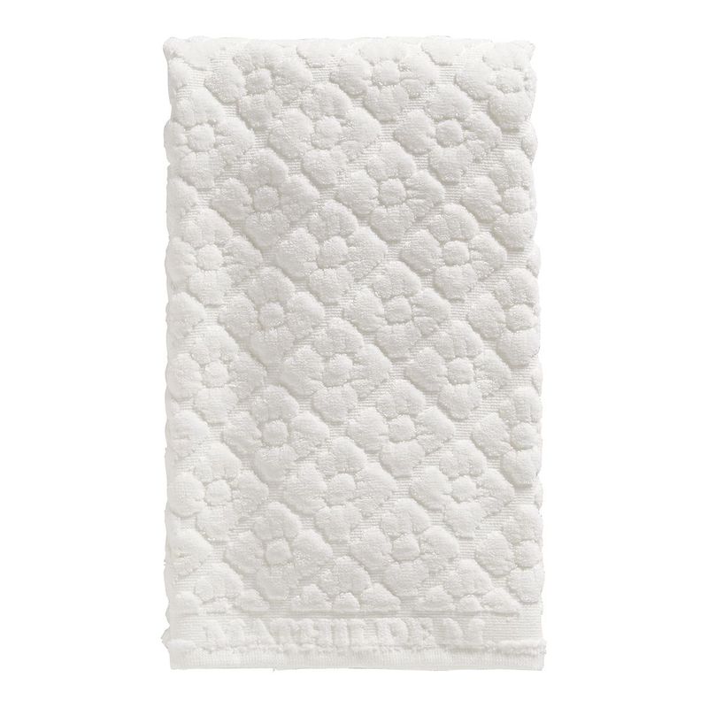Mathilde M. Toalla Lavabo DOUCEUR FLOLAL BLANCA 50X100