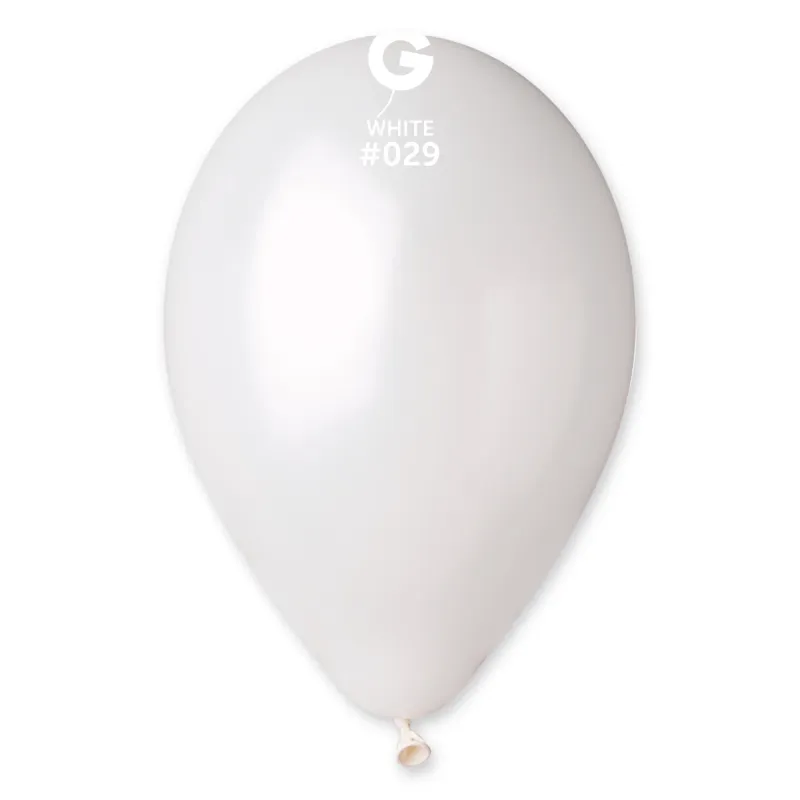 Metal White #029 12in - 50 Pieces
