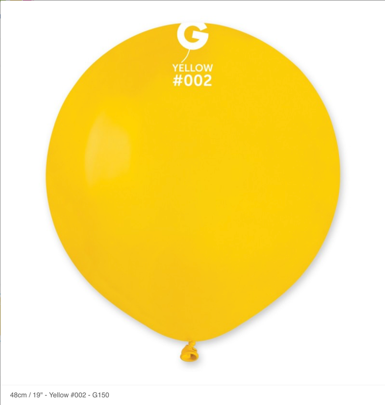 Standard Yellow #002 19in - 25 pieces