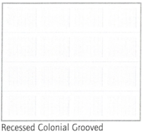 Recessed Colonial Groove