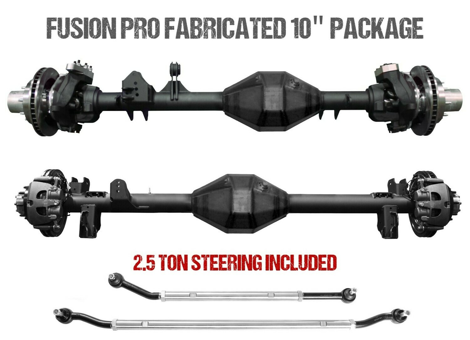 Fusion Pro Series Fabricated 10" Axles Jeep Wrangler JK