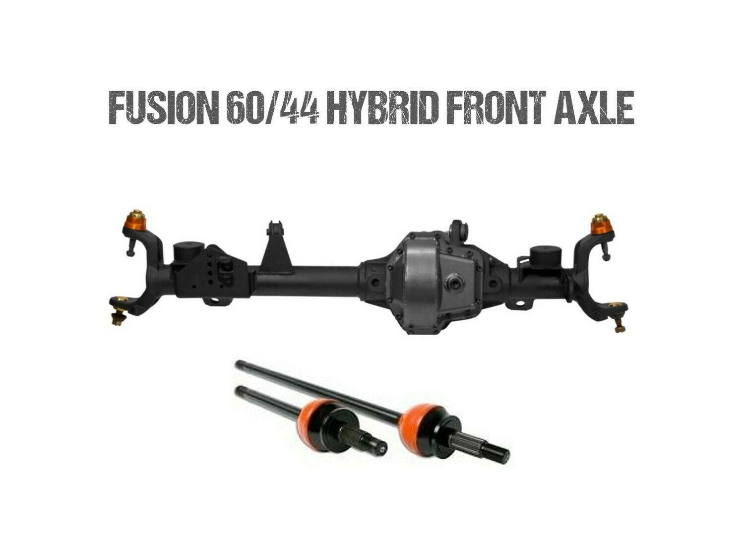 Fusion 60/44 Hybrid Front Axle Assembly for Jeep JK