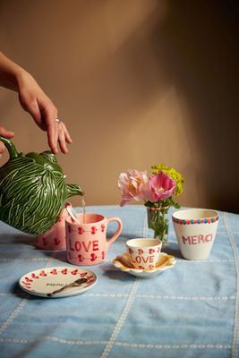 Keramiek Theepot - Groen - Hand-painted