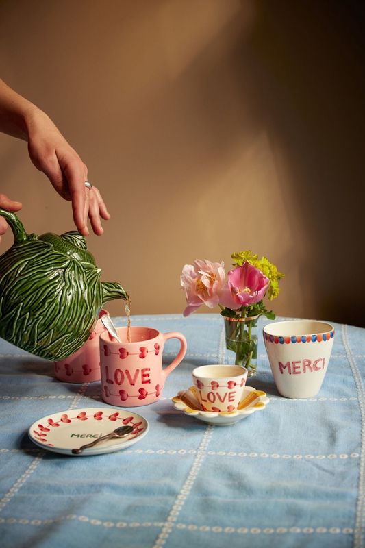 Keramiek Theepot - Groen - Hand-painted
