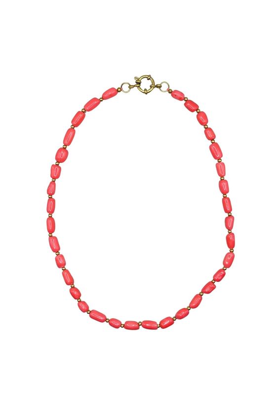 Tommy Gold Pink Necklace