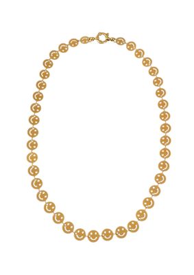 Smiley gold necklace