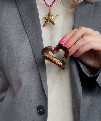 Heart hair clip
