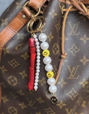 Coral Pearl key chain