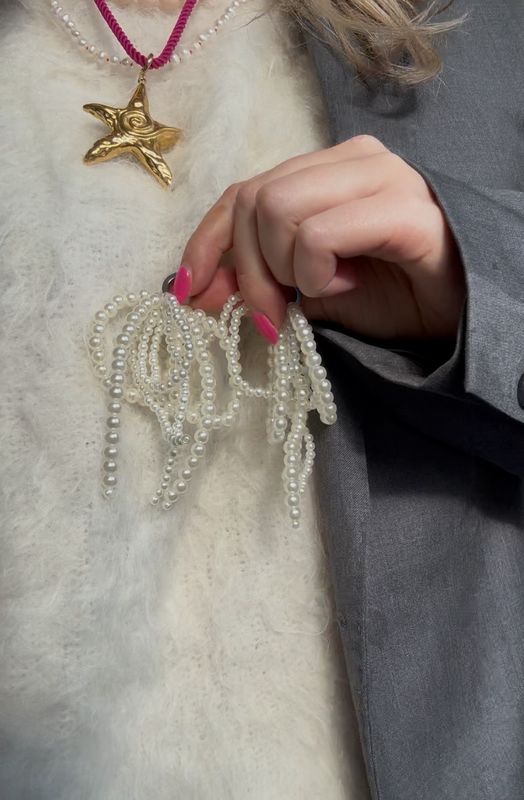 Shoe Bow pearls