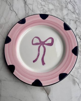Coquette dessert plate