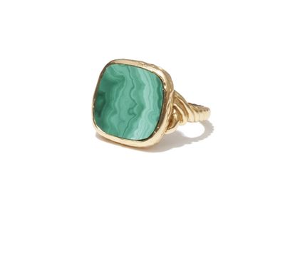 Delphine green ring