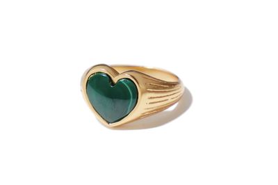 Amoux ring malachite
