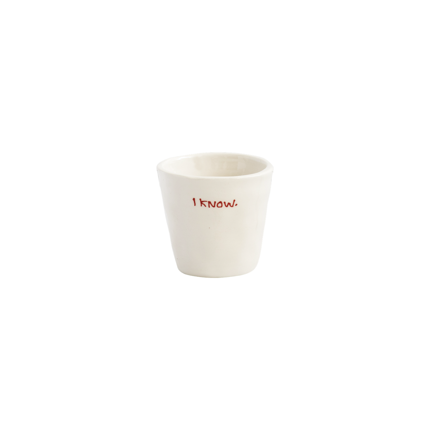 Espresso cup - anna+nina, Tekst: I know