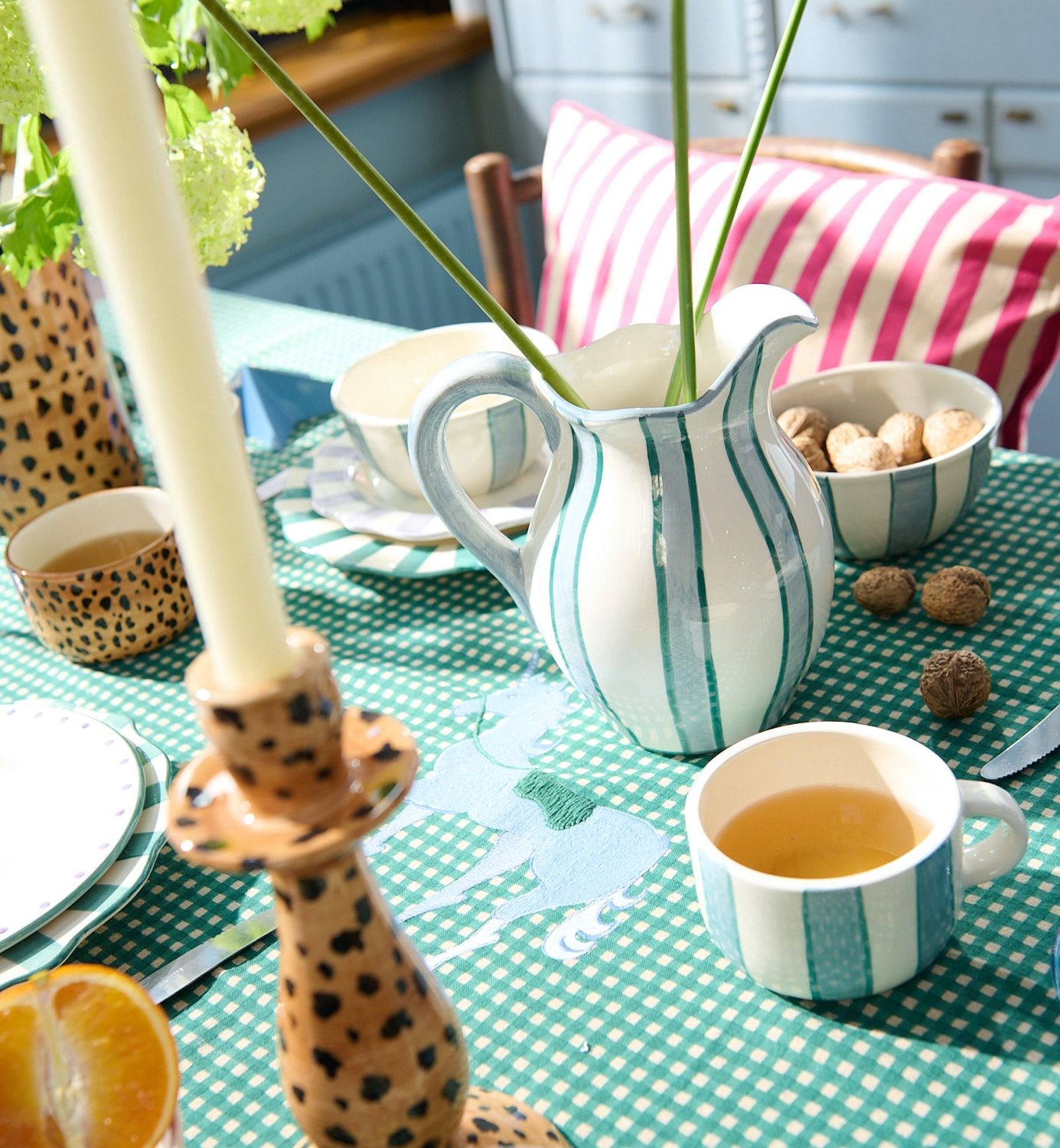 Powder striped Jug - anna+nina