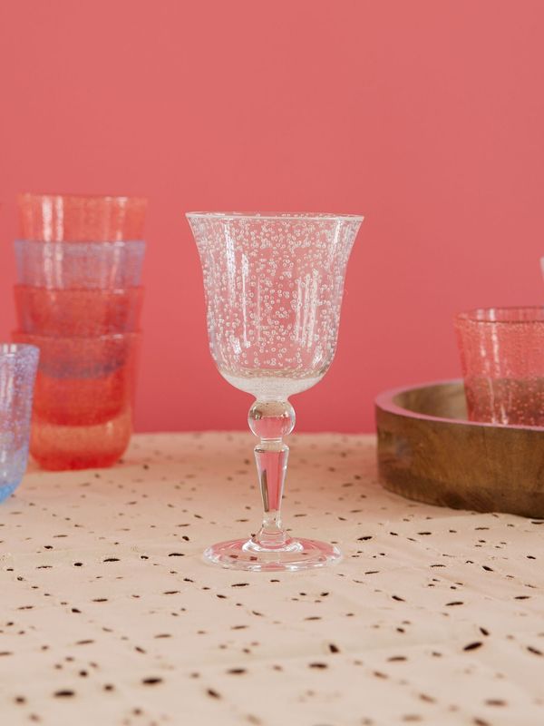 Bubble design wijnglas - Rice