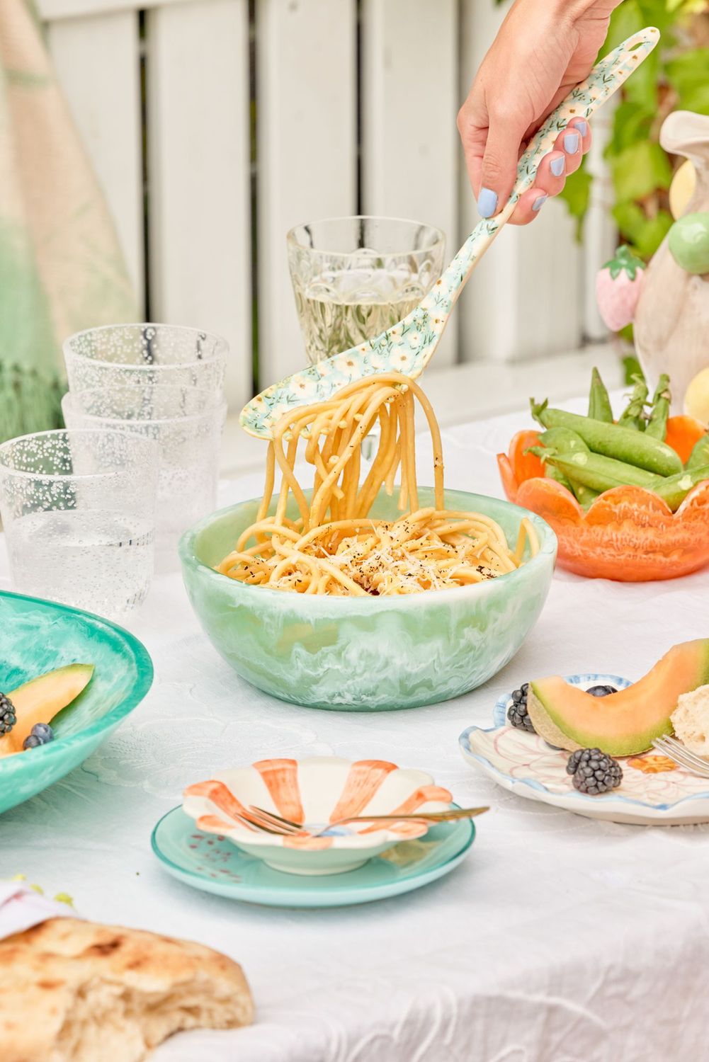 Resin bowl large - Rice, Colour: Groen