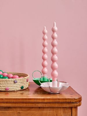 kaarsen bubble design set of 2 - rice
