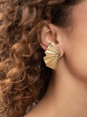Earring Leaf S gold - Lott