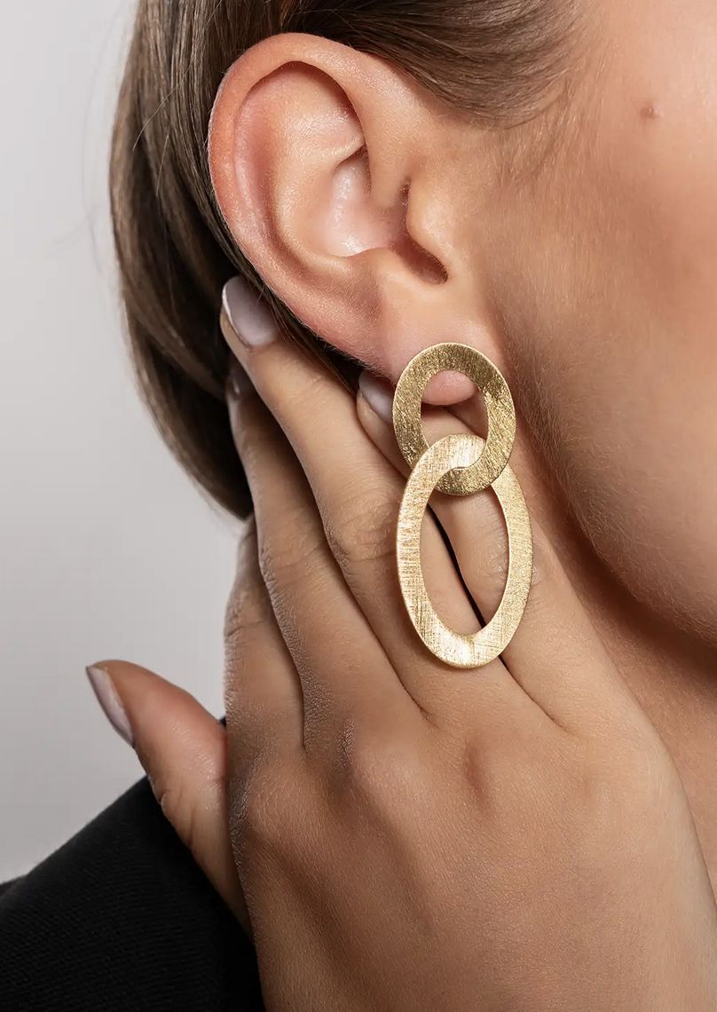 Double oval charm satin g - Lott