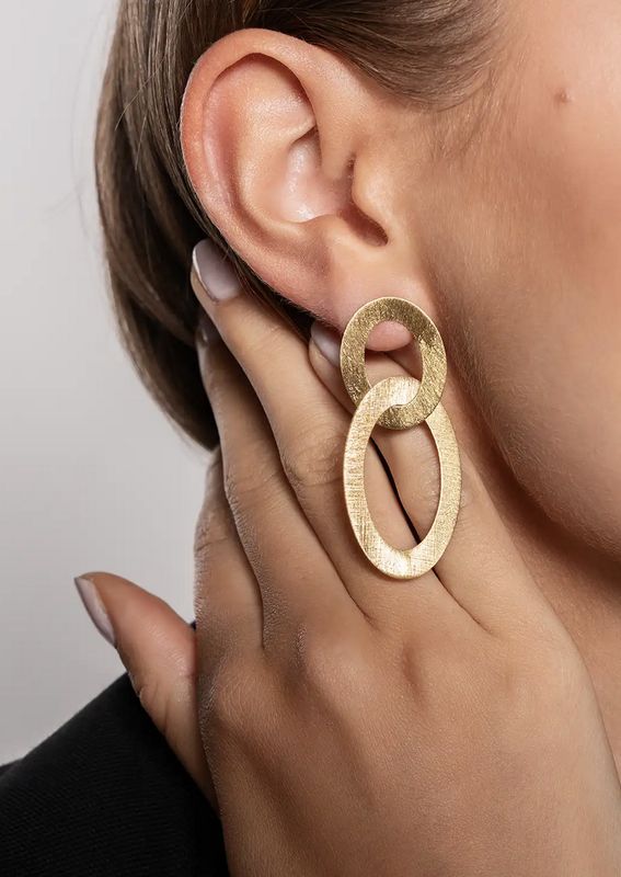Double oval charm satin g - Lott